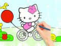 Spil Malebog: Hello Kitty Cycling  online