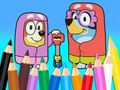 Spil Malebog: Bluey Flossing Grannies  online