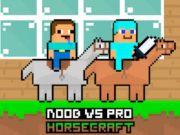 Spil Noob vs Pro Horsecraft online