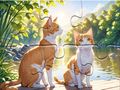 Spil Puslespil: Katte i par  online