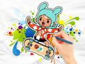 Spil Malebog: Toca Boca Skateboard online Spil Malebog: Toca Boca Skateboard online