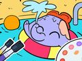 Spil Malebog: Elephant Swim  online