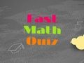 Spil Hurtig matematik quiz  online