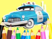 Spil Malebog: Cars Sheriff  online