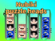Spil Nubiki puslespil hoveder  online