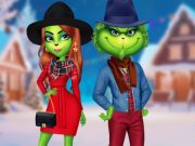 Spil The Grinch Couple Holiday Dress Up  online