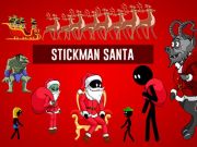 Spil Stickman julemand  online