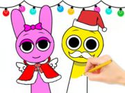 Spil Malebog: Sprunki Christmas  online