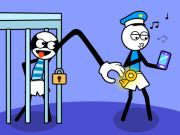 Spil Stickman troldetyv puslespil  online