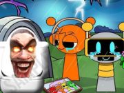 Spil Sprunki Castle Panic Skibidi toilet online