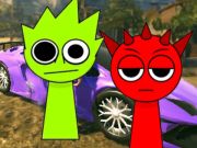 Spil Squid Sprunki Shooter Game 2 online