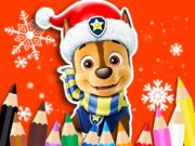 Spil Malebog: PAW Patrol Christmas  online