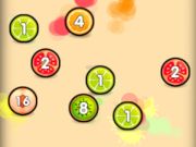 Spil Merge kugler shooter 2048 Tilslut frugter  online