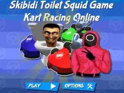 Spil Skibidi Toilet Squid Game Kart Racing Online online