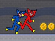 Spil Stickman Huggy Party Duo online