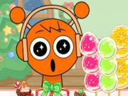 Spil Sprunki mukbang candy frugt  online