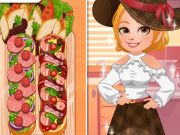 Spil Roxies køkkenfransk brødpizza  online