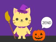 Spil Kat og Halloween flugt  online
