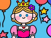 Spil Farve efter kode: Lille prinsesse  online