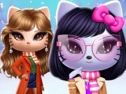 Spil Kitty Squad Winter Dress Up  online