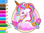 Spil Farvelægningsbog: Unicorn Garden  online