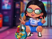 Spil Stilfuld hiphop pige  online