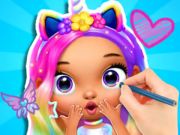 Spil Farvelægningsbog: Fashion Barbie Princess  online