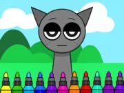 Spil Farvelægningsbog: sprunki Incredibox Gray  online