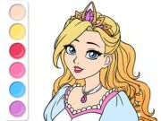 Spil Farvelægning: Prinsesse prom kjole  online