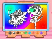 Spil Farvelægning: ballerina cappuccin online