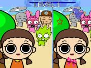 Spil Sprunki og Squid Game Difference online