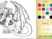 Spil Dragon Chimera farvelægning online Spil Dragon Chimera farvelægning online