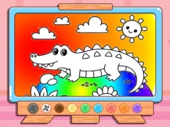 Spil Coloring Book: Crocodile online
