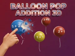 Spil Balloon Pop Addition 3D online