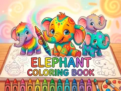 Spil Elephant Coloring Book online