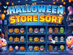 Spil Halloween Store Sort online