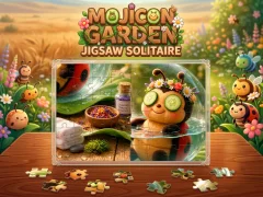 Spil Mojicon Garden Jigsaw Solitaire! online