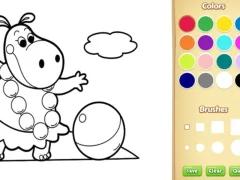 Spil Baby Farm Animals Coloring Book for Kids online
