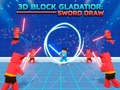 Spil 3D Block Gladiator: Sword Draw online
