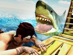 Spil Raft Angry Shark Hunting online