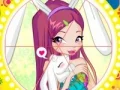 Spil Winx bunny style: Round Puzzle online