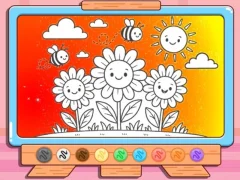 Spil Coloring Book: Happy Flower online