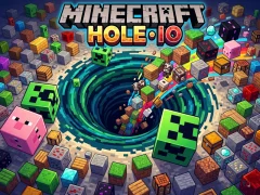 Spil Minecraft Hole IO online
