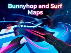 Spil Bunnyhop and Surf Maps online