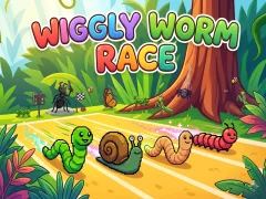 Spil Wiggly Worm Race online