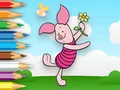 Spil Coloring Book: Piglet Holds Toy Windmill online
