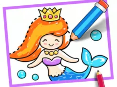 Spil Toddler Drawing: Mermaid online