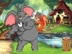Spil Squirrel Trapped To Giant Elephant online