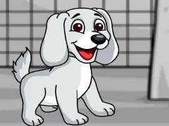 Spil Rescue the White Puppy from Cage online