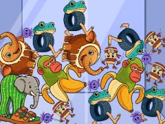 Spil Italian Brainrot: Animals Merge Puzzle online